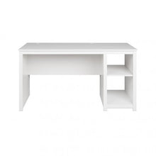 Load image into Gallery viewer, 56&quot; Modern White Desk with Shelving
