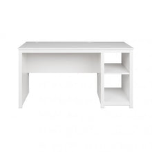 Load image into Gallery viewer, 56" Modern White Desk with Shelving