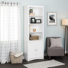 Load image into Gallery viewer, Modular White 26" Bookcase with Cabinet