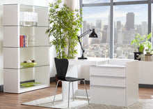 Load image into Gallery viewer, Modern White Walnut Veneer Guest or Conference Chair (Set of 4)