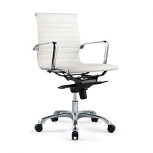 Load image into Gallery viewer, Low Back Conference Chair with Tilt-Locking in White (Set of 2)