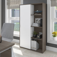 Load image into Gallery viewer, Bark Gray & White 36" Bookcase