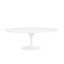 Load image into Gallery viewer, Elegant White Lacquer Oval Conference Table
