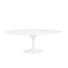 Load image into Gallery viewer, Elegant White Lacquer Oval Conference Table