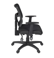 Load image into Gallery viewer, Elegant Black Office Chair with Mesh Back