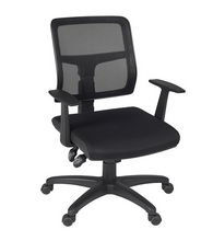 Load image into Gallery viewer, Elegant Black Office Chair with Mesh Back