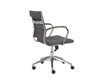 Load image into Gallery viewer, Modern Gray Low Back Office Chair with Chrome Frame
