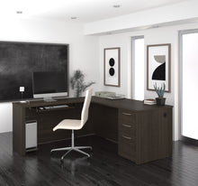 Load image into Gallery viewer, Premium Modern 71" x 76" L-Shaped Desk in Dark Chocolate