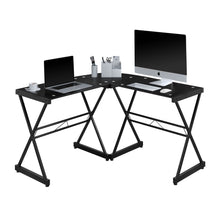 Load image into Gallery viewer, 51&quot; Black Wire Frame L-Desk
