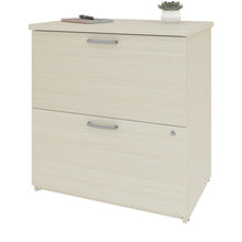 Load image into Gallery viewer, Delicate 28" White Chocolate Locking File Cabinet