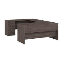 Load image into Gallery viewer, 65" Executive U-Desk in Gray Maple