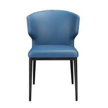 Load image into Gallery viewer, Stylish Steel Blue Polyester Guest or Conference Chair with Steel Frame (Set of 2)
