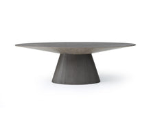 Load image into Gallery viewer, Modern 95&quot; Oval Conference Table with Gray Oak Veneer Finish
