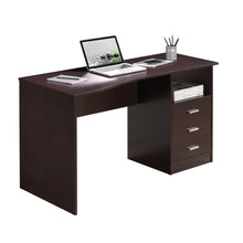 Load image into Gallery viewer, 51" Wenge Woodgrain Modern Desk with File