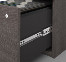Load image into Gallery viewer, Modern Premium U-shaped Desk with Hutch in Bark Gray