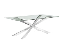 Load image into Gallery viewer, 86" Conference Table in Stainless Steel & Glass