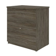 Load image into Gallery viewer, 88" Walnut Gray Adjustable L-Desk with Storage Complex