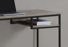 Load image into Gallery viewer, 48" Computer Desk in Taupe & Black