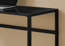 Load image into Gallery viewer, Black & Tempered Glass Computer Desk w/ Rectangular Design