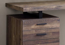 Load image into Gallery viewer, 48" Compact Computer Desk in Brown Woodgrain w/ Black Metal