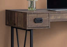 Load image into Gallery viewer, 48" Vintage-Style Brown Woodgrain Office Desk