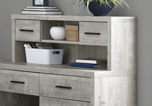Load image into Gallery viewer, L-Shaped 63" Computer Desk in Grey Woodgrain