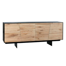 Load image into Gallery viewer, Solid Oak 79" Executive Office Desk With White Wax Finish