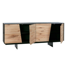Load image into Gallery viewer, 79" Striking Oak Door Storage Credenza