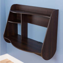 Load image into Gallery viewer, Modern Wall Mounted Espresso Office Desk