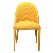 Load image into Gallery viewer, Yellow Guest or Conference Chair with Seam-Patterned Back (Set of 2)