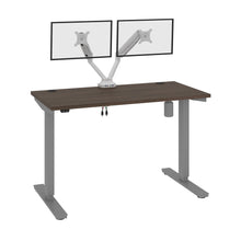 Load image into Gallery viewer, Antigua & Light Gray 48" 2-Monitor Adjusting Desk