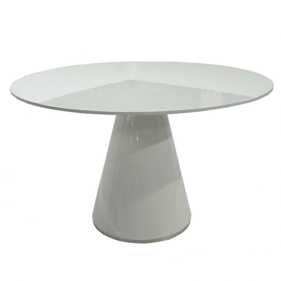 Classic Round White Meeting Table 47
