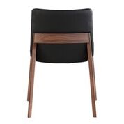 Load image into Gallery viewer, Solid Walnut and Black Faux Leather Guest or Conference Chair (Set of 2)