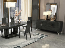 Load image into Gallery viewer, Refined Gray Woodgrain 71&quot; Credenza with Mirror
