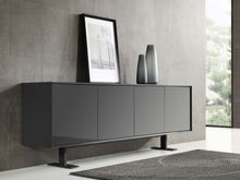 Load image into Gallery viewer, Gloss 87" Dark Gray Credenza