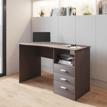 Load image into Gallery viewer, 51&quot; Wenge Woodgrain Modern Desk with File
