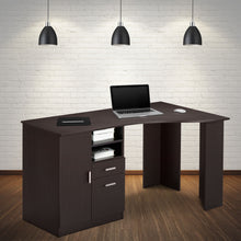 Load image into Gallery viewer, 51" Corner Desk with Cabinet in Espresso