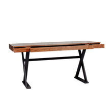 Load image into Gallery viewer, 63" Walnut-Topped Executive Office Desk