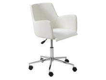Load image into Gallery viewer, Modern White Leather Wrap-Around Office Chair