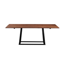 Load image into Gallery viewer, 79" Meeting Table or Executive Desk With Walnut Top and Rubber Wood Base