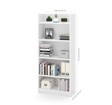 Load image into Gallery viewer, 68" Open-top Bookshelf in White