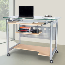 Load image into Gallery viewer, 40" Mobile Workstation in Maple and Silver