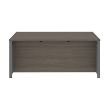 Load image into Gallery viewer, Bark Gray and Slate 71" Executive Desk