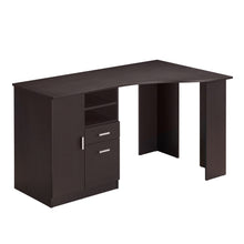 Load image into Gallery viewer, 51" Corner Desk with Cabinet in Espresso