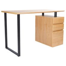 Load image into Gallery viewer, 47" Desk with Built-in Cabinet in Pine