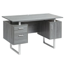 Load image into Gallery viewer, 51" Compact Floating Desk in Gray Woodgrain