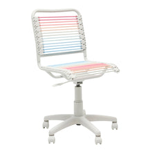 Load image into Gallery viewer, Bungie Low Back Office Chair in Blush/Blue Ombre with White Frame and Base
