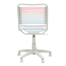 Load image into Gallery viewer, Bungie Low Back Office Chair in Blush/Blue Ombre with White Frame and Base
