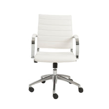 Load image into Gallery viewer, High Back Office Chair in White with Aluminum Base
