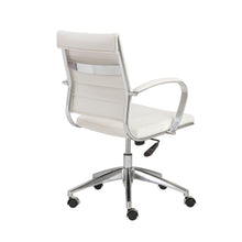 Load image into Gallery viewer, High Back Office Chair in White with Aluminum Base
